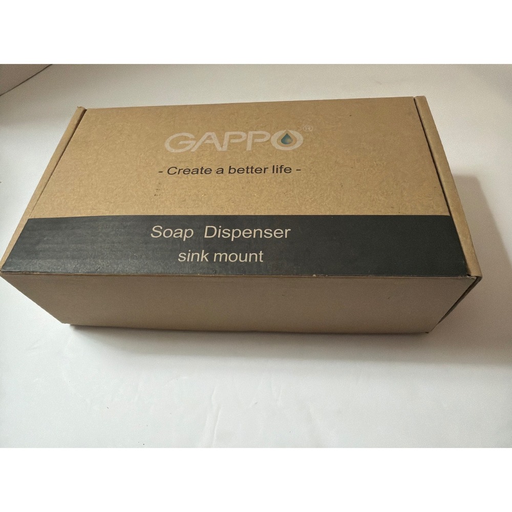 Gappo Kitchen Sink Soap Dispenser Matte Black Built In Straight Nozzle Y35001-1